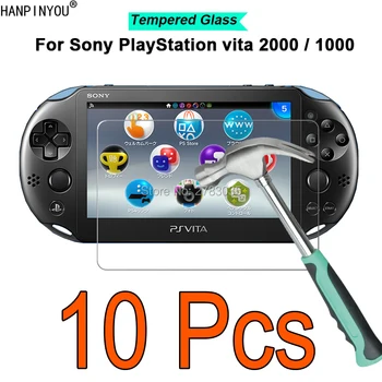 10 Ks/Veľa Pre Sony PlayStation Psvita PS Vita PSV 2000 1000 PSV2000 PSV1000 9H 2.5 D Tvrdeného Skla Film Screen Protector