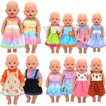 2022 Nové Krásne šaty, Oblečenie vhodné Pre 43 cm Baby Doll 17inch Reborn Bábiky Príslušenstvo,Prázdninový darčeky pre deti.