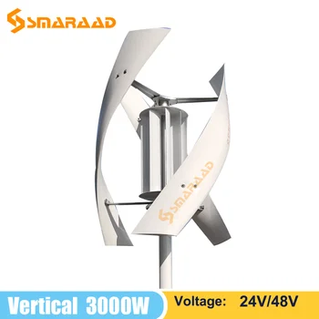 3KW Vertikálnej Osi Magneticke Veterných Turbín voľnej Energie v Domácnosti veterný Mlyn Nízkej Rýchlosti Na Sklade