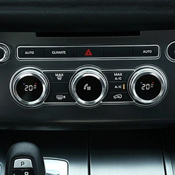 4pcs Konzoly, Obaly Na Land Rover Gombík, Tlačidlo Pre Range Rover L405 Roky 2013-2017 Interiéru Auta, Auto Klimatizácia Zvuk Gombík Kryt