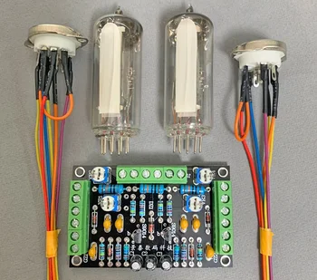 6E2 cat eye trubice indikátor ovládač doske auta Dual Channel fluorescenčné indikátor úrovne jednotky zosilňovač DIY modifikácia