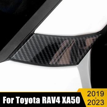 ABS Predné Okno Pilier Kryt Výbava Samolepky Pre Toyota RAV4 2019 2020 2021 2022 2023 RAV 4 XA50 Hybrid, Auto Styling Príslušenstvo