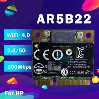Atheros AR9462 AR5B22 WB222 Half Mini PCIe Bezdrôtový 300M+BT4.0 Kartu SPS:676786-001 Pre hp 2170p 4340s 4441s notebook