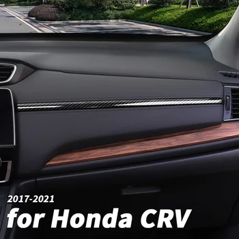 Auto interiéru carbon fiber dekoratívne samolepky prístrojový panel úprava príslušenstvo dodávky Pre Honda CRV 2017 2018 19 2021