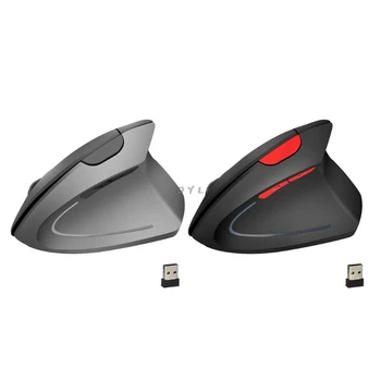 Bezdrôtová Ergonomická Myš Optická 2.4 G 800/1600/2400DPI Svetlo Zápästie Uzdravenie Vertikálne Myší s Podložka pod Myš Držiak Pre PC