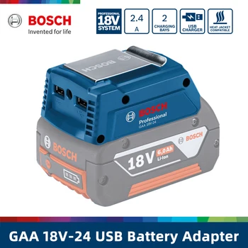 Bosch GAA18V-24 Prenosný Napájací Adaptér 18V USB Batéria, Adaptér Converter Nabíjačka Power Bank Adaptér Pre Bosch 18V Li-ion Batéria