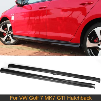 Carbon Fiber Auto Strane Sukne Pre Volkswagen Golf 7 VII MK7 je GLAXAY Hatchback 14-17 neštandardných Bočné Dvere Nárazníka Sukne, Zástery FRP