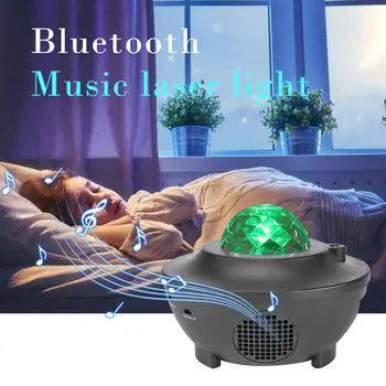 Farebné Projektorom Hviezdnej Oblohe v noci Blueteeth USB Hlasové Ovládanie Hudobného Prehrávača detský Nočné Svetlo Romantický galaxy Lampa projektora