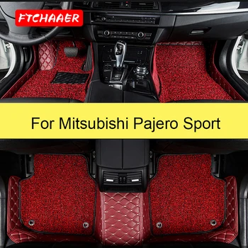 FTCHAAER Auto Podlahové Rohože Pre Mitsubishi Pajero Sport I II III Nohy Coche Príslušenstvo Koberce