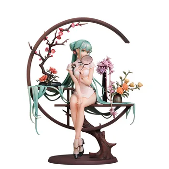 Na Sklade Nové Myethos Hatsune Miku Shaohua 1/7 25 cm Anime Pvc Akcie Obrázok Zber Cheongsam Model Plochy Dekor Bábiky Hračky