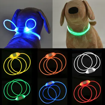 Nastaviteľné LED Svietiace Obojok Anti-Lost/Vyhnúť sa dopravnej Nehode Golier Pre Malý Pes Svetlé Produkty Pet