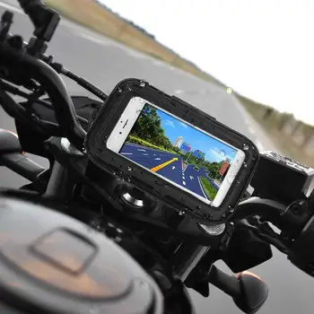 Nepremokavé Motocykel Telefón Držiak na Bicykel Podpora Mobilných Taška pre iPhone Xs Xr X 8 7Plus Samsung S9 S8 GPS, Mobilný Telefón Pripojiť Stojan