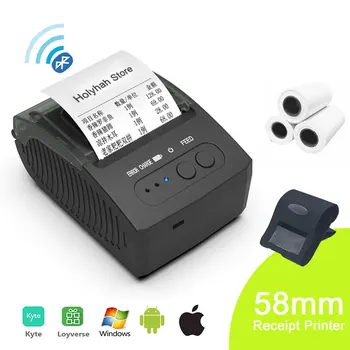 New Vysoká Kvalita 58mm Mini Bezdrôtová Doručenia Tlačiareň pre Mobilný Telefón Android POS Vrecku Bill Maker Impresora