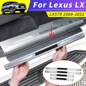 Pre 2008-2022 Lexus LX 570 LX570 2021 2020 2019 2018 nehrdzavejúcej ocele auto dvere, parapetné ochranu Interiéru úprava príslušenstvo