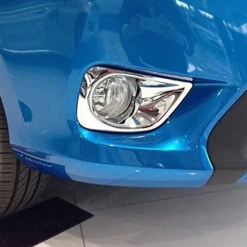 Pre Toyota Vios Yaris sedan 2014 2015 2016 Auto Styling Príslušenstvo ABS Plast Chrome Auto predné hmlové Svetlo lampy Kryt Výbava