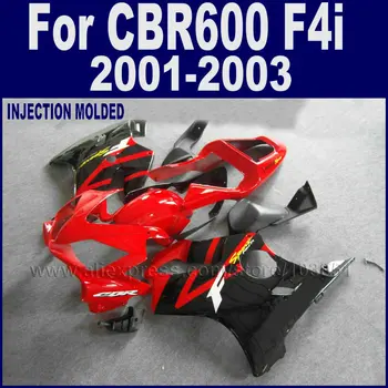 Prispôsobiť motocykel vstrekovanie horské držiak pre Honda 2001 2002 2003 CBR 600 F4i 01 02 03 cbr600f4i červená čierna kapotáže telo súpravy