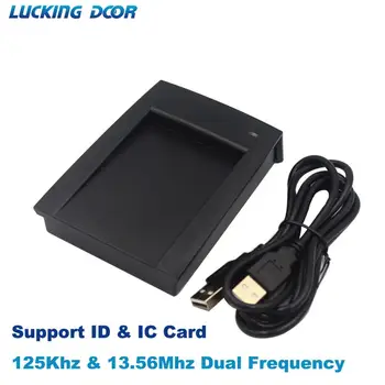 R10DC Dual Frequency 125Khz 13.56 Mhz ID IC USB Čítačka Access Control Čítačka Kariet USB Čítačka Kariet Podpora Okno Systém Linux