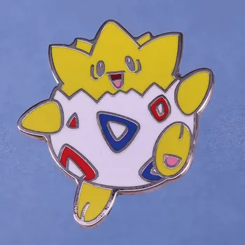 Roztomilý Pokemon Matný Togepi Smalt Pin Kawaii Pikachu Cartoon Odznak Brošňa Bunda Klope Šperky Fanúšikov Anime Dary