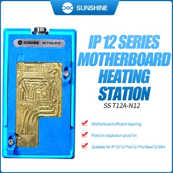 SUSHINE T12A - N12 Doska Kúrenie Stroj Pre 12 Série iPhone 12 Mini Pro Max Mobilný Telefón základnej Dosky, Oprava Asistent