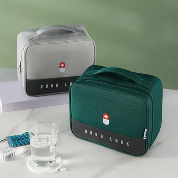 Veľká-Kapacita Pribrala Medicíny Box Vrstvený Rodiny Prvá Pomoc Kit Medicíny Boxy Lekárničky Prenosné Textílie Skladovanie Taška