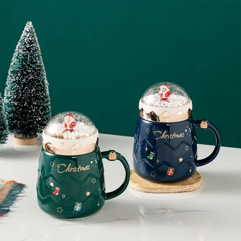 Vianočné Mlieko Šálku Kávy Hrnček Keramický Santa Mlieka, Kávy, Pohár Vody Vianoce, Nový Rok Darčeky Domácej Kuchyni Drinkware