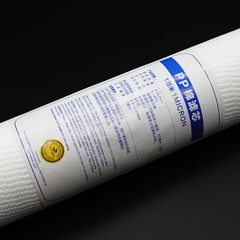 20-palcový PP bavlna filter prvok 1 micron 5 mikrónov všeobecné pre filtrovanie vody automat príslušenstvo plochý filter prvok 1