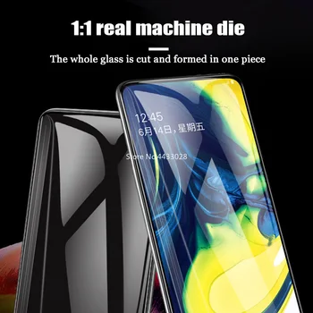 9D Úplné Pokrytie Tvrdeného Skla pre Samsung Galaxy A720 A7 A520 A5 A320 A3 2017 A6, A8, A9 Plus 2018 Screen Protector Ochranná Fólia 1