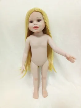 45 cm silikónový vinyl Americký reborn baby doll hračky pre deti 18-palcové bebe nažive dievčatá bábiky juguetes boneca brinquedos poupee 2