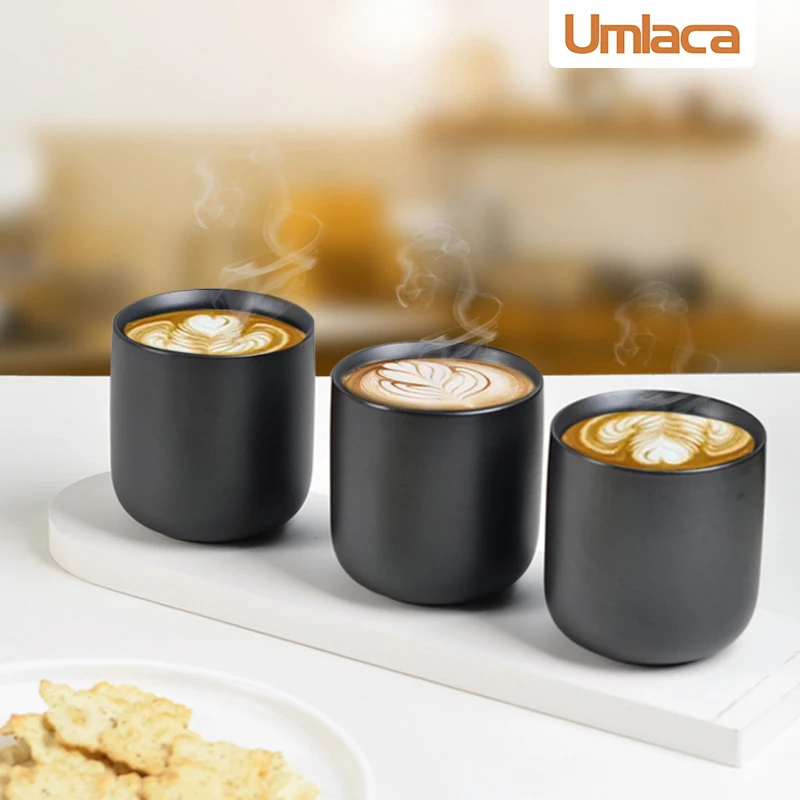 1PCS Čierna Keramická Šálka Japonský Čaj Pohár Porcelánový Hrnček Kávy Espresso Šálku Tazas Ceramica Čínsku Keramiku, Drinkware Teaware 0