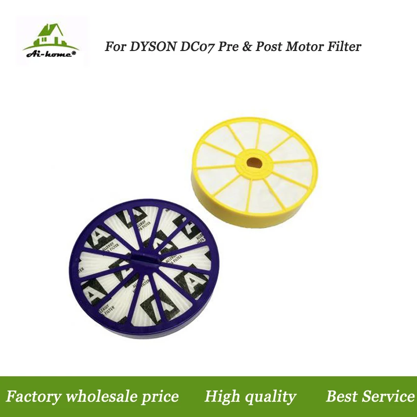 Predná & Zadná HEPA Filter, sada pre Dyson DC07 Pre & Post ,horné & nižšie Motorových Alergie Vákuové Náhradné