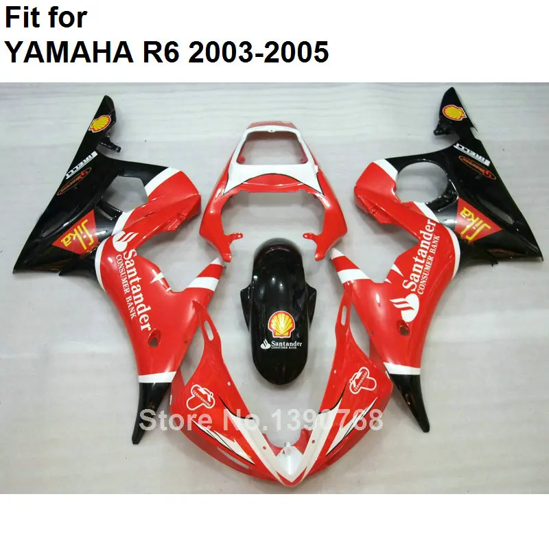 Kapotáže držiak pre Yamaha YZF R6 2003 2004 2005 červená čierna motocykel časti horské auta YZFR6 03 04 05 BC02