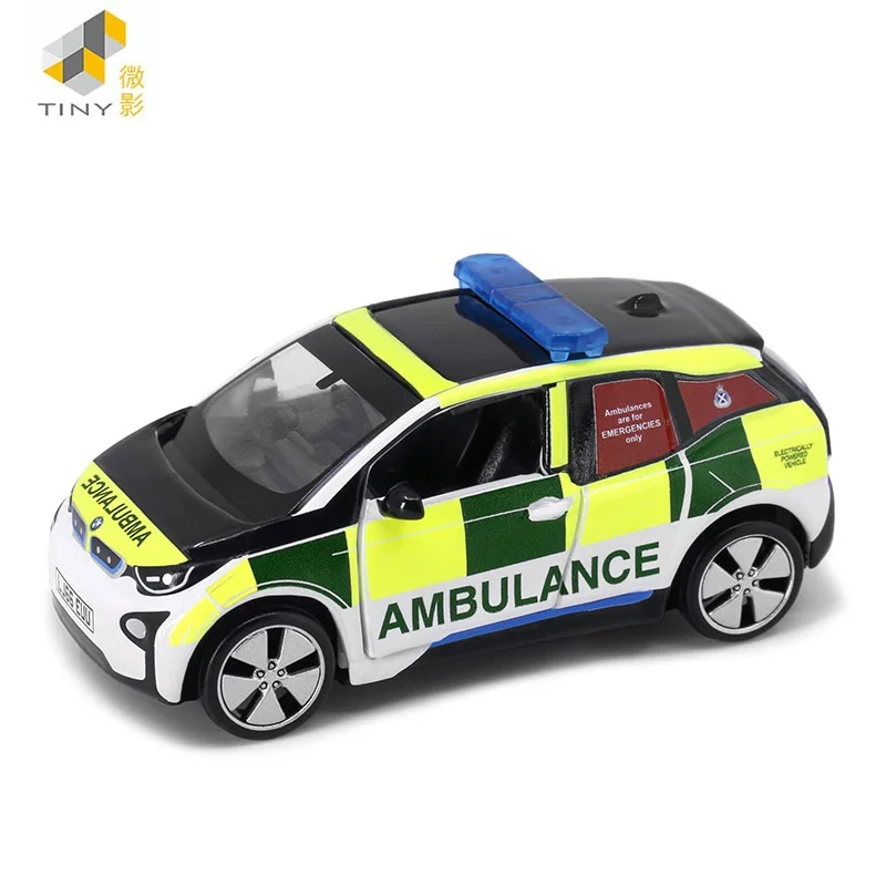 Drobné 1:64 I3 Škótskej Ambulancie Služby Č.17 Zliatinové Simulácia Modelu Auta