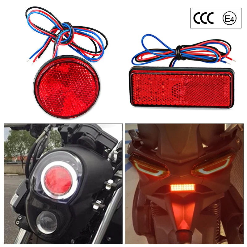 12V Červená Biela Žltá dióda LED Reflektor Zadné Ostrohové Brzda Stop Upozornenie Bočné Obrysové Svetlo Pre Jeep Nákladných Prívesov Motocykel, Skúter