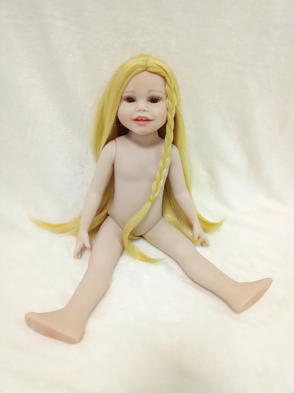 45 cm silikónový vinyl Americký reborn baby doll hračky pre deti 18-palcové bebe nažive dievčatá bábiky juguetes boneca brinquedos poupee 5