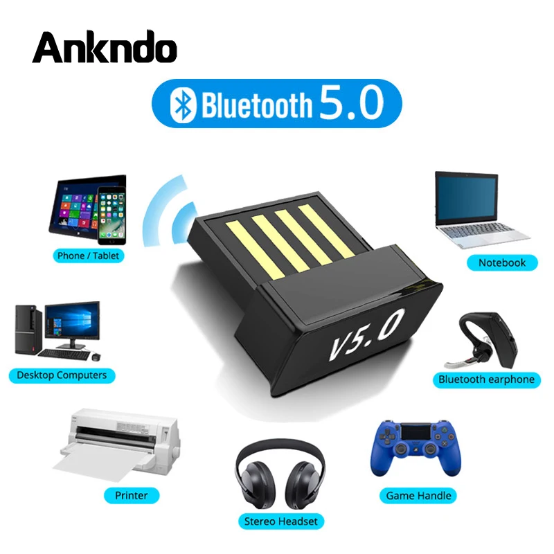 USB Bluetooth Adaptéry BT 5.0 USB Bezdrôtový Počítač Adaptéra Audio Prijímač, Vysielač hardvérovými kľúčmi Prenosné Slúchadlo BLE Mini Odosielateľa
