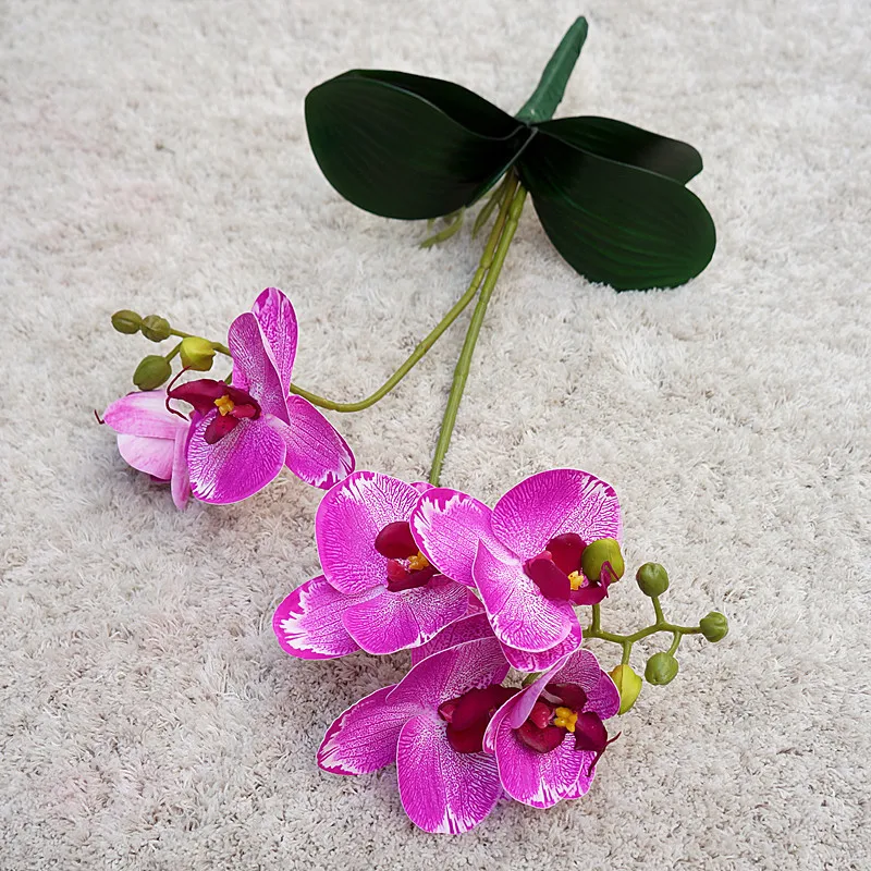 Umelé Orchidea Plastové Kvet ŽIVÉ Rastliny Domov Stôl Záhrada Svadobné Dekor Falošné Kvety Phalaenopsis Obývacej Miestnosti Dekorácie