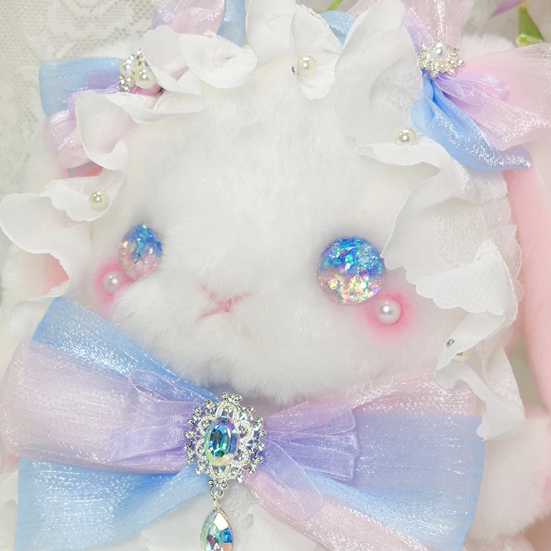 Lolita králik balík sklon ruky tašku pre Lolita súčasnosti krásne bowknot pearl powder blue rabbit taška