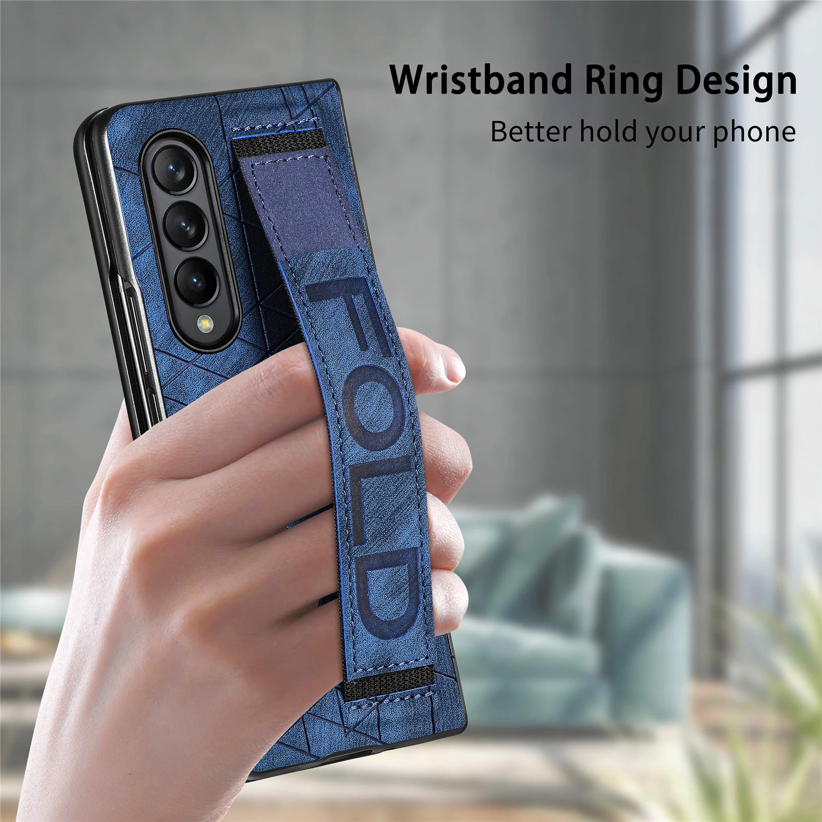 Anti-Shock Business Kožený Náramok Kryt puzdro pre Samsung Galaxy Z Fold4 5G Násobne 4 Fold3 Zložiť 3 Non-Slip Ochranné Prípadoch