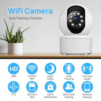 1080P IP Kamera Bezpečnostná Kamera WiFi Bezdrôtové bezpečnostné Kamery CCTV Nočné Videnie P2P Baby Monitor Home Security WiFi Kamera