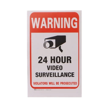 10pcs/veľa Nepremokavé PVC CCTV kamerový Bezpečnostný Nálepky Varovné Príznaky