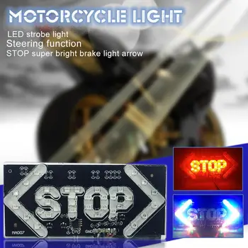 12V Výstražné Svetlo LED Motocykel Brzdové Svetlo Flash ZASTAVENIE Motora Indikátor Lampa Brzdy Otočte Signál Jazdy zadné svetlo