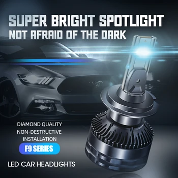 150W Super Power LED Auto Svetlometu F9 20000LM Vysoké Svetlé Auto Hmlové Svetlo H1 H4 H7 H11 9005 Auto svieti Žiarovka Led Canbus