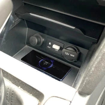 15W auto nabíjačka telefónu na Hyundai Elantra 2017 2018 auto QI bezdrôtovú nabíjačku rýchle nabíjanie pad doska príslušenstvo