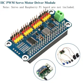 16-CH PWM Servo Motor Ovládač Modul Štít Expansion Board KLOBÚK pre Raspberry Pi Nula 2 W WH 3B Plus 3 4B NVIDIA Jetson Nano B01