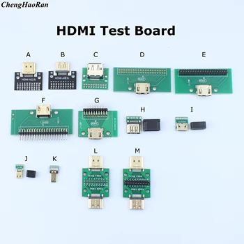 1pcs A-M HDMI Samec Samica Skúšobnej Doske MINI Konektor s Doske PCB 2.54 mm ihrisku 19/20kolíkový DP HD Ženy, Mužov Adaptér Doska