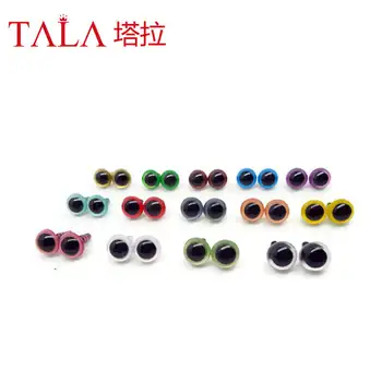 20pcs/veľa 8mm/9 mm/10 mm/12 mm/15 mm/18 mm hračka príslušenstvo Plastové doll eyes/Farebné bezpečnosti oči veľkoobchod/zmiešané farby