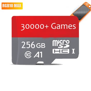 30000 Hry 256 GB pamäťová Karta Pre POWKIDDY RGB10 MAX Herné Konzoly Systému Karty Úradný RGB10MAX Hra Karty Mini Pamäťovej Karty