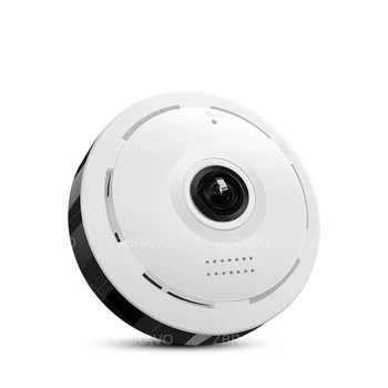 360 Stupňov Široký Uhol 1080P WiFi Kamera Panoramatické Zabezpečenia Siete Bezdrôtové IP Kamery Fisheye Krytý Diaľkové Baby Monitor CCTV 0