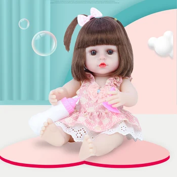 38cm Realistické Reborn Bábiky s Cumlík Plienky Kŕmenie Fľašu Silikón Reborn Baby Doll Predstierať, že Hrať Baby Doll Súpravy pre Batoľa