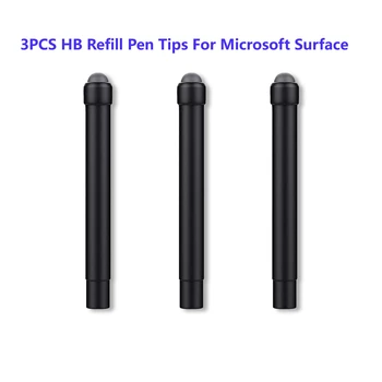 3KS HB Náplň Pera Tipy Stylus Pen Nib Náplň Náhrada Za Microsoft Surface Pro 7/6/5/4/Kniha/Štúdio/Go Dotykové Pero Tip 0